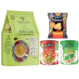 Кофе зерно и 3 вида рисовых хлебцев